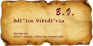 Bölcs Viktória névjegykártya